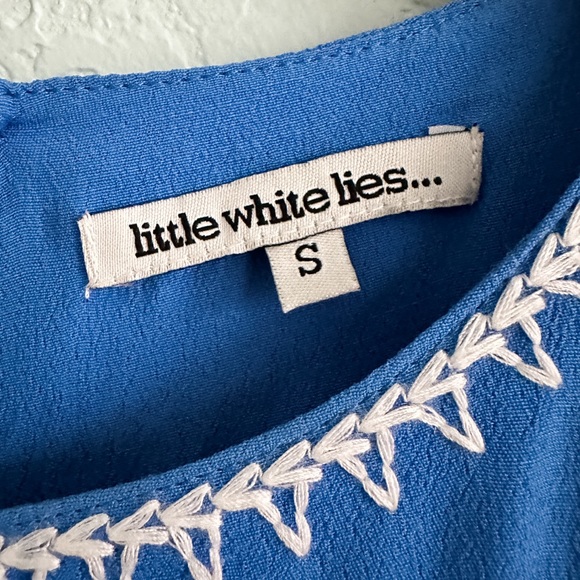 Urban Outfitters•Little White Lies•Blue Boho Embroidered Shift Dress - Picture 4 of 13